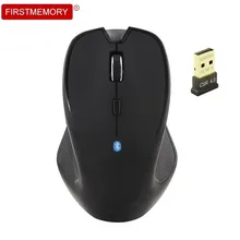 Беспроводная Bluetooth 3,0 BT мышь оптическая компьютерная игровая мышь 6D 800/1200/1600 dpi мыши с 4,0 Bluetooth адаптером для ПК ноутбука