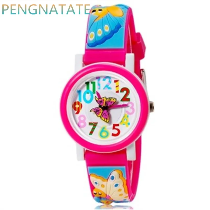 Детские WILLIS Элитный бренд часы кварцевые часы аналог 3D Elicopter резиновые часы детский спортивный Водонепроницаемый часы PENGNATATE - Цвет: 4