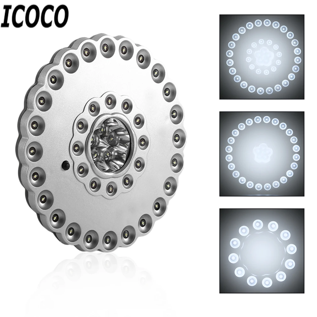 ICOCO, 1 шт., 41 светодиод, 3 режима переключателя, наружная, высокая яркость, лампа для кемпинга, 36+ 5LED, светильник для палатки, BF-513, акция, распродажа