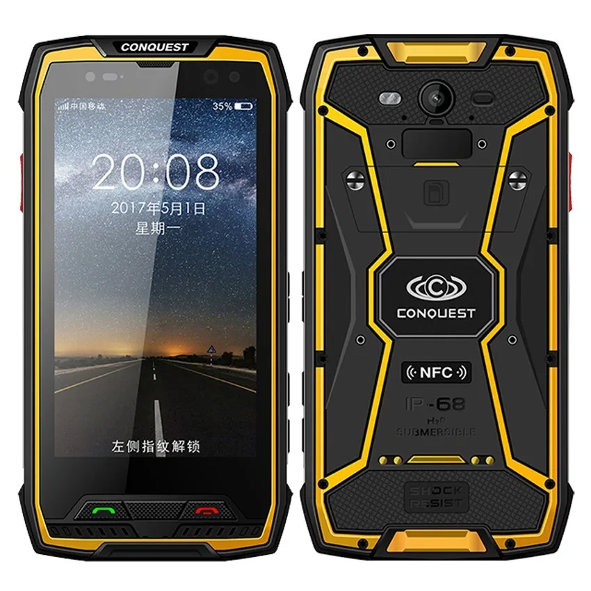 Conquest S11 7000 мАч NFC OTG IP68 Ударопрочный 4G Смартфон Android 7,0 4 Гб ОЗУ 64 Гб 128 Гб ПЗУ мобильные телефоны прочный мобильный телефон