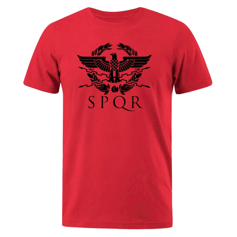 Мужские футболки SPQR Римский гладиатор Императорский Золотой орел летняя футболка мужская Harajuku футболка с коротким рукавом повседневные топы футболки