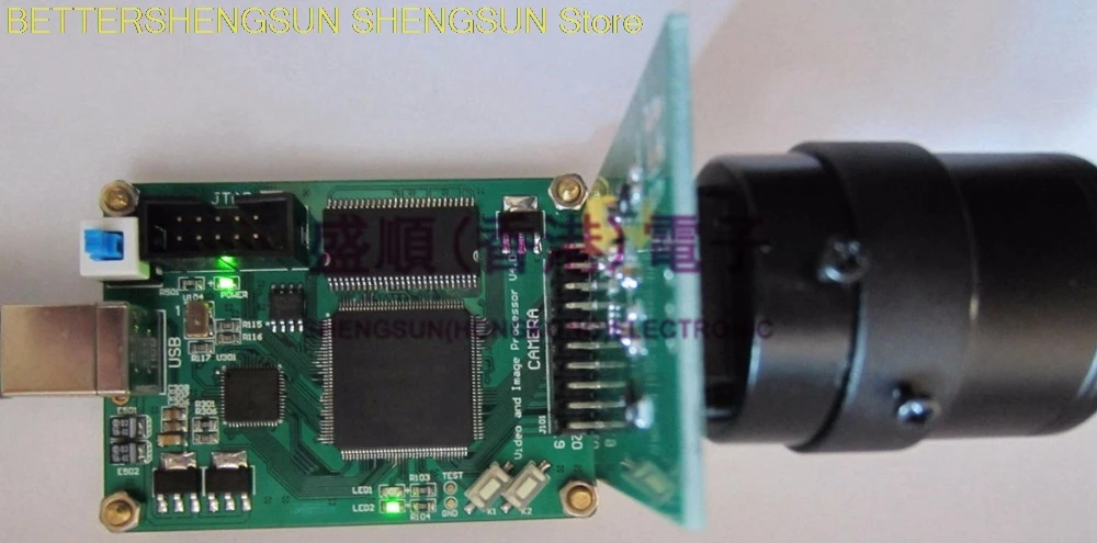 

FPGA development board 5 million pixel USB video capture card MT9P001 camera EP4CE6 development board