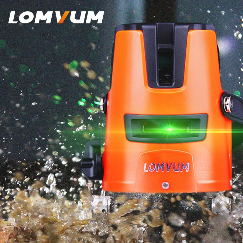 LOMVUM 2Lines 2points Laser Level Self-Leveling 360 Horizontal Vertical Cross Super Powerful Green Beam Line Slash Functional LOMVUM 2Lines 2points Laser Level Self-Leveling 360 Horizontal Vertical Cross Super Powerful Green Beam Line Slash Functional
