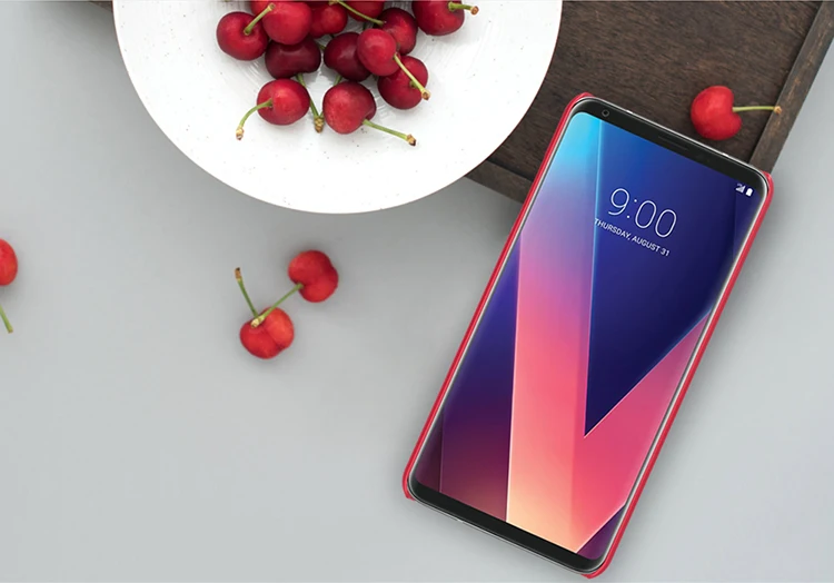 Для LG V30 чехол Nillkin Super Frosted Shield жесткий чехол для LG V30 6." Матовая Телефон чехол+ Экран протектор