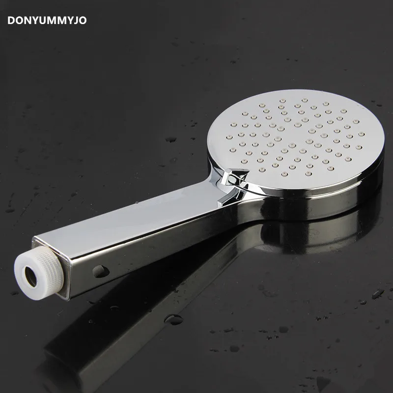 Plating Chrome Three Function ABS Hand Shower Mirror Surface Handheld Head Nozzing Bathroom Water Saving | Обустройство дома
