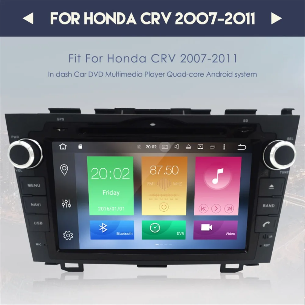 2din радио Android 9 0 Автомобильный dvd плеер для Honda CRV CR V 2006 2011 стерео аудио видео