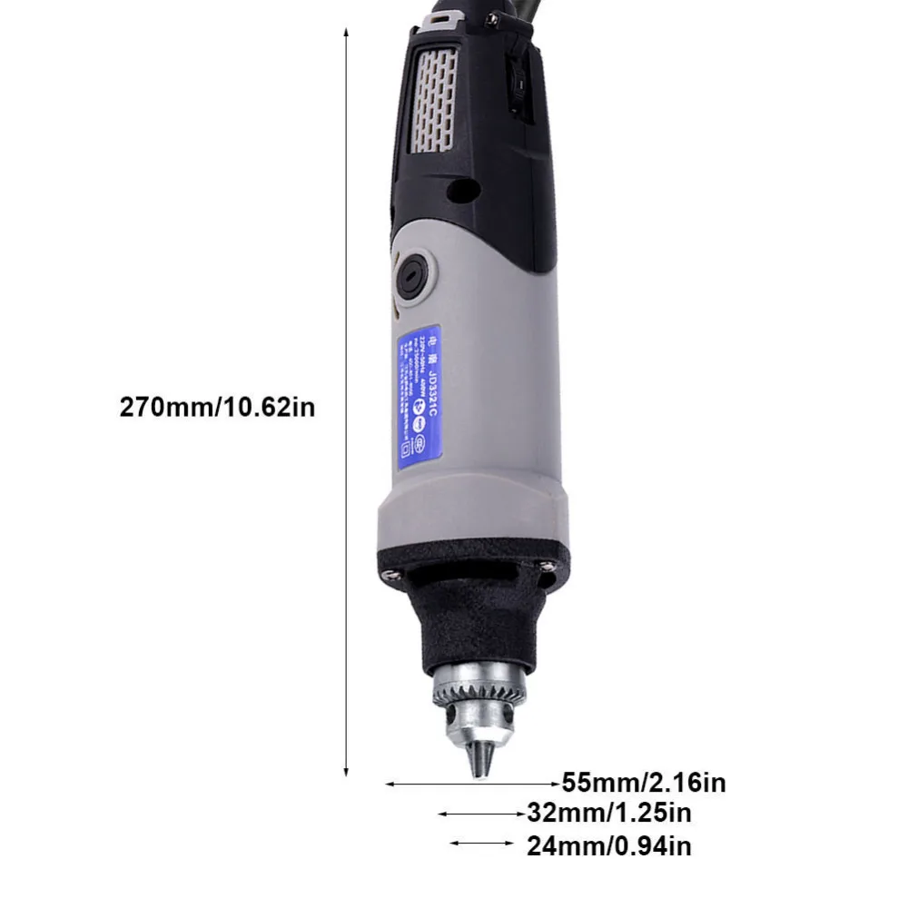 Электрическая шлифовальная машина с вилкой европейского стандарта 400 Вт, мини-дрель с переменной скоростью, шлифовальный станок