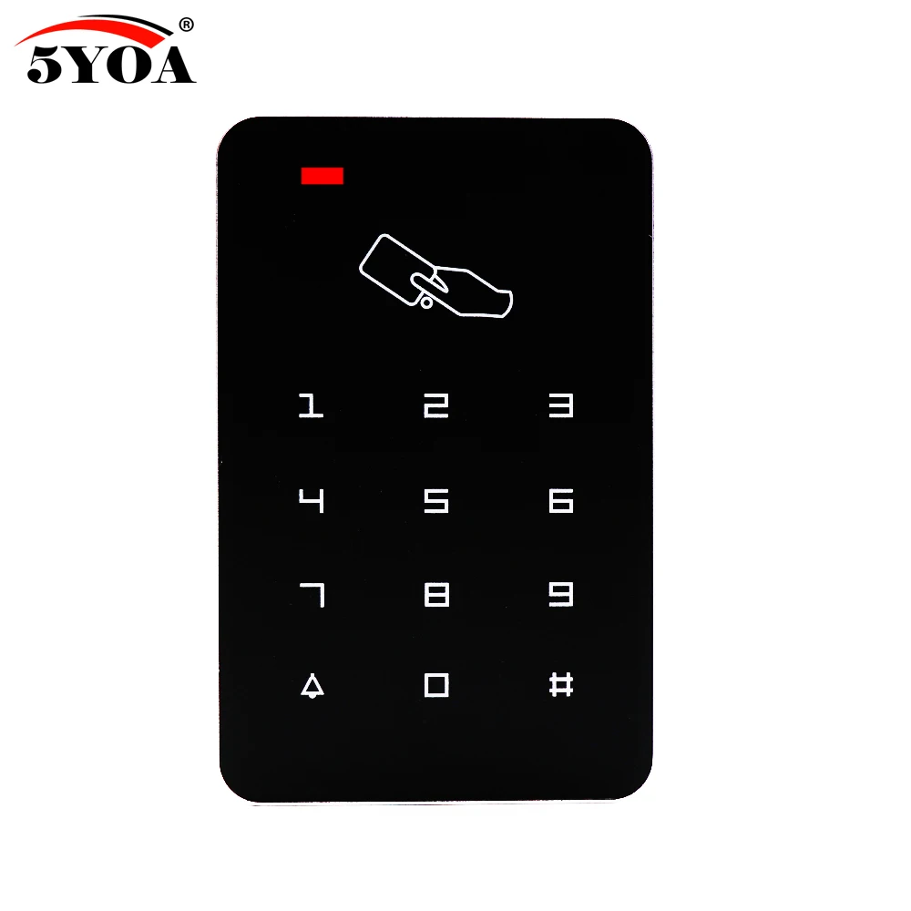Автономный контроллер доступа с 10 шт. EM брелки RFID Клавиатура контроля доступа цифровая панель считыватель карт для системы дверного замка