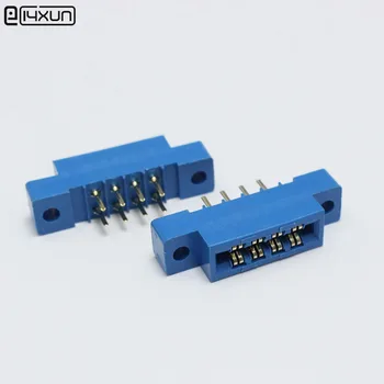 

10pcs/Lot 805 Card Edge Connector 3.96mm Pitch 2x4Row 8 Pin PCB Slot Solder Socket SP8 Dip Soldering-Block Type