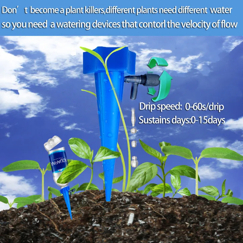 

Gardening Supplies Automatic Watering Adjustable Drip Irrigation Watering Device Vacation Plant Waterer Self Automatic #WS