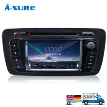 A-Sure DVD GPS Player Bluetooth Car Sat Nav Stereo Radio Navigation 2 Din GPS Head Unit For SEAT IBIZA 2009-2013