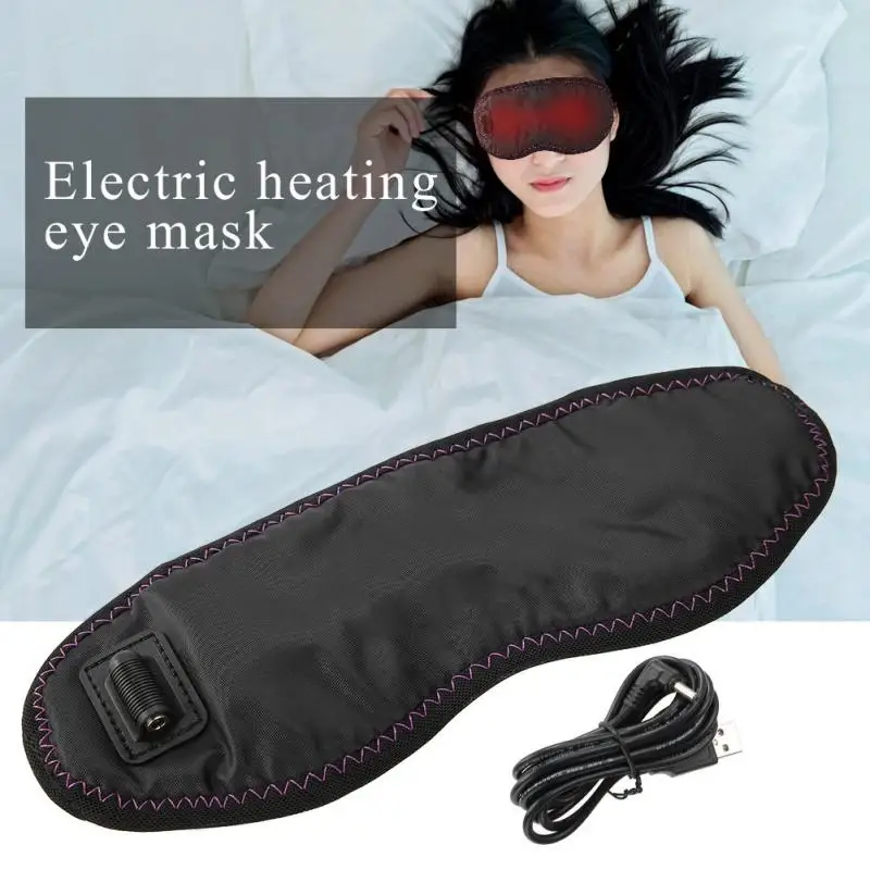 USB Electric Heating Eye Mask Hot Compress Wormwood Instrument Far Infrared Therapy Sleepingin