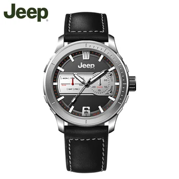 

Jeep Wrist Watch Original Luxury Brand Men's Watch Quartz Leather Buckle Casual Fashion Luminous 50M Waterproof Watches JPW65601