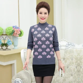 

Thick Warm Women Turtleneck Sweater 2020 Autumn Winter Knit Mom Sweaters And Pullovers Female Tricot Jumper Pull Femme