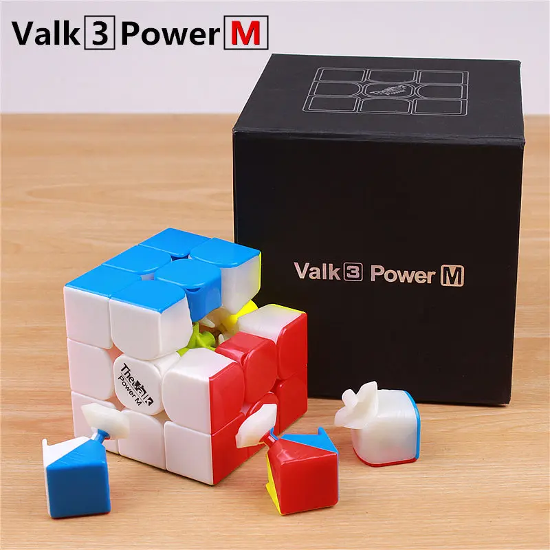 Goede Qiyi mofangge valk3 power M magneet 3x3 magic speed cube stickerloze puzzel valk 3 magnetische professionele cubes speelgoed voor kinderen