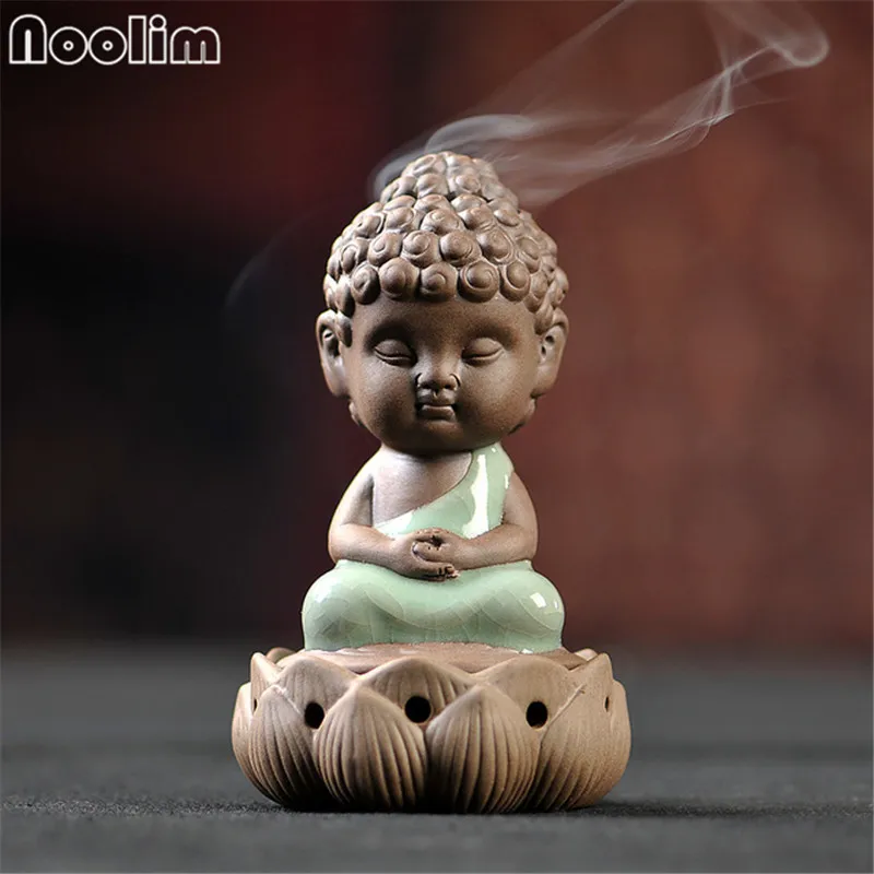 Керамическая статуя Будды ароматическая горелка для благовоний креативная