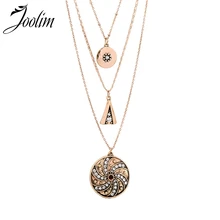 Ювелирные изделия joolim оптом, 17 видов стилей, античное золото, 3 ряда, многослойное ожерелье с Луной, звездой, ожерелье в стиле хип-хоп