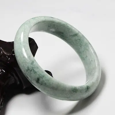 

0373 Natural Green Jadeite Jade Gems Bracelet Bangle
