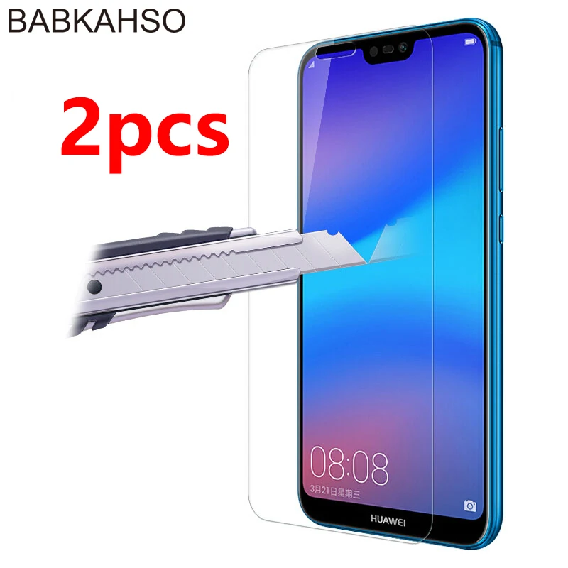 Закаленное стекло для Huawei P Smart 2 шт. Защита экрана с двумя SIM картами смарт FIG