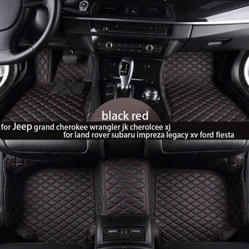 

shenlao Car floor mats for Jeep grand cherokee wrangler jk cherolcee xj for land rover subaru impreza legacy xv ford fiesta