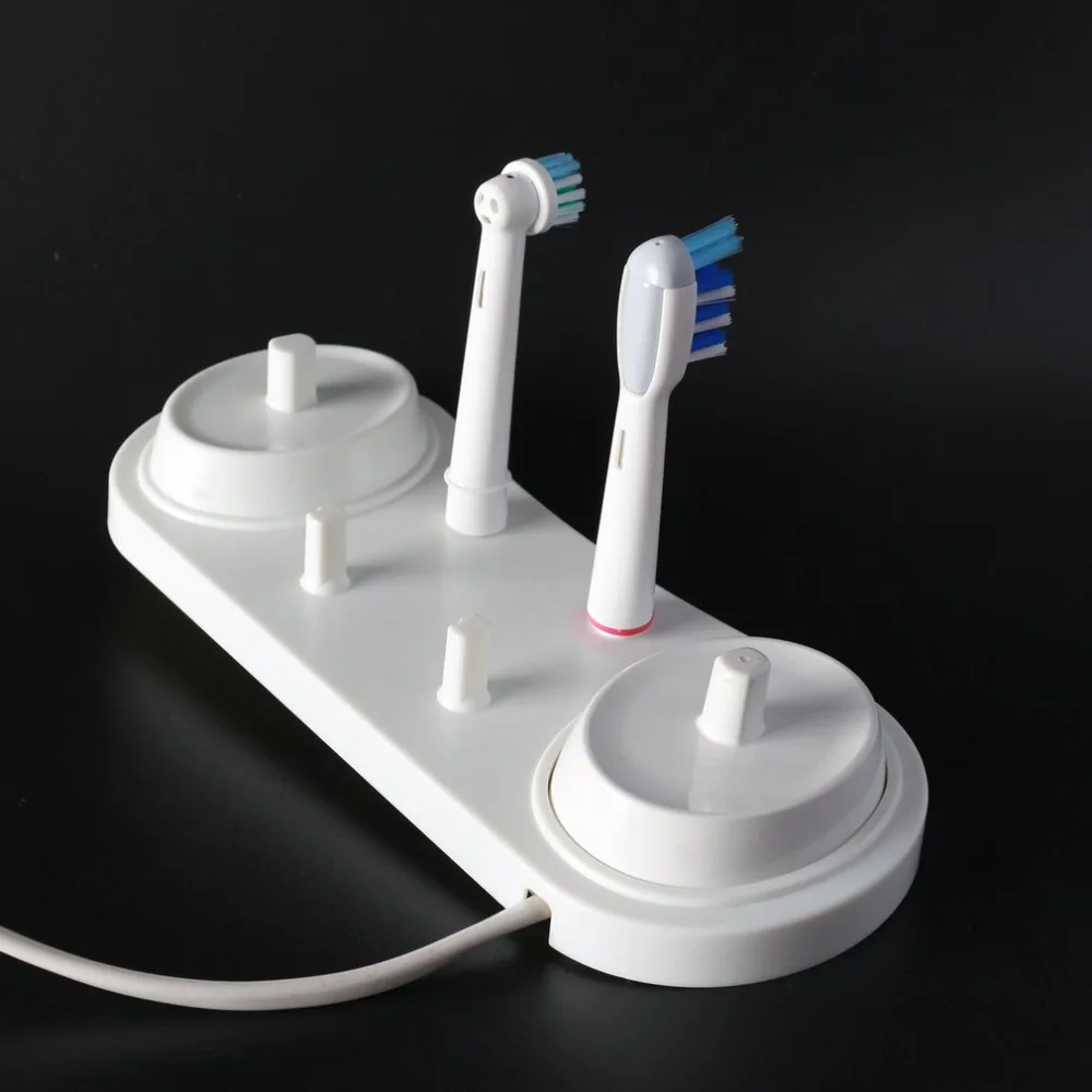 Держатель для электрической зубной щетки белый 2 зубной щетки подставка База поддержка держатель 4 зубные щетки головки база с 1 зарядное отверстие