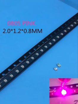 

Free Shipping 200PCS 0805 2012 SMD/SMT Surface Mount Pink Ultra Bright LED SMD 2.0*1.2*0.8MM Light Emitting Diode LED Diode Lamp