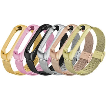 

2019 NEW Wrist Band Bracelet Strap for Xiaomi Mi Band 3 for MiBand 3 Strap Metal Bracelet Stainless Steel Wrist Strap