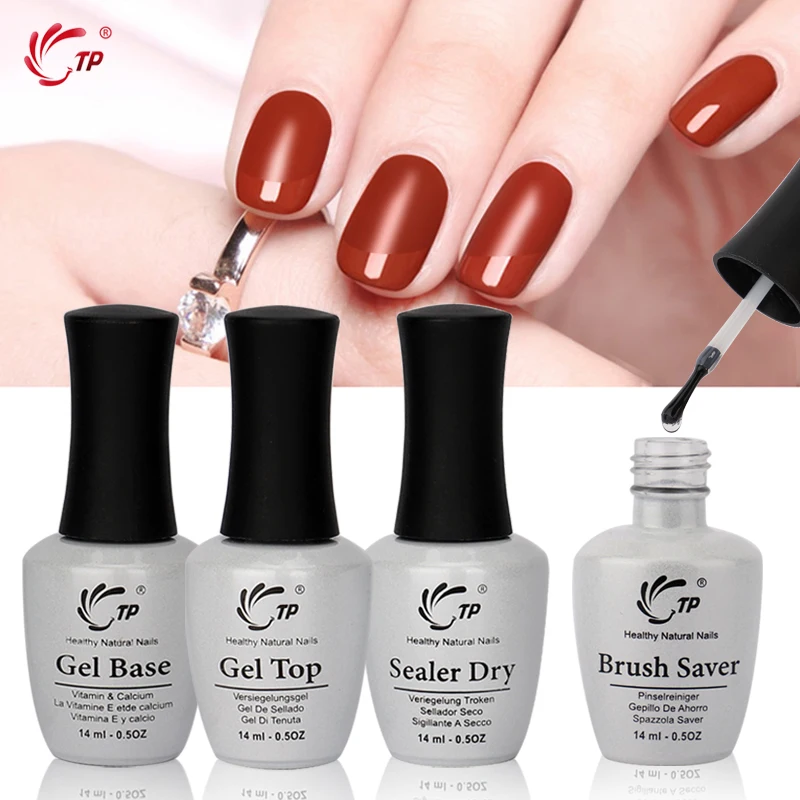 TP 14ml Top Coat Base Brush Saver Activator for dip powder System Natural dry nails beauty
