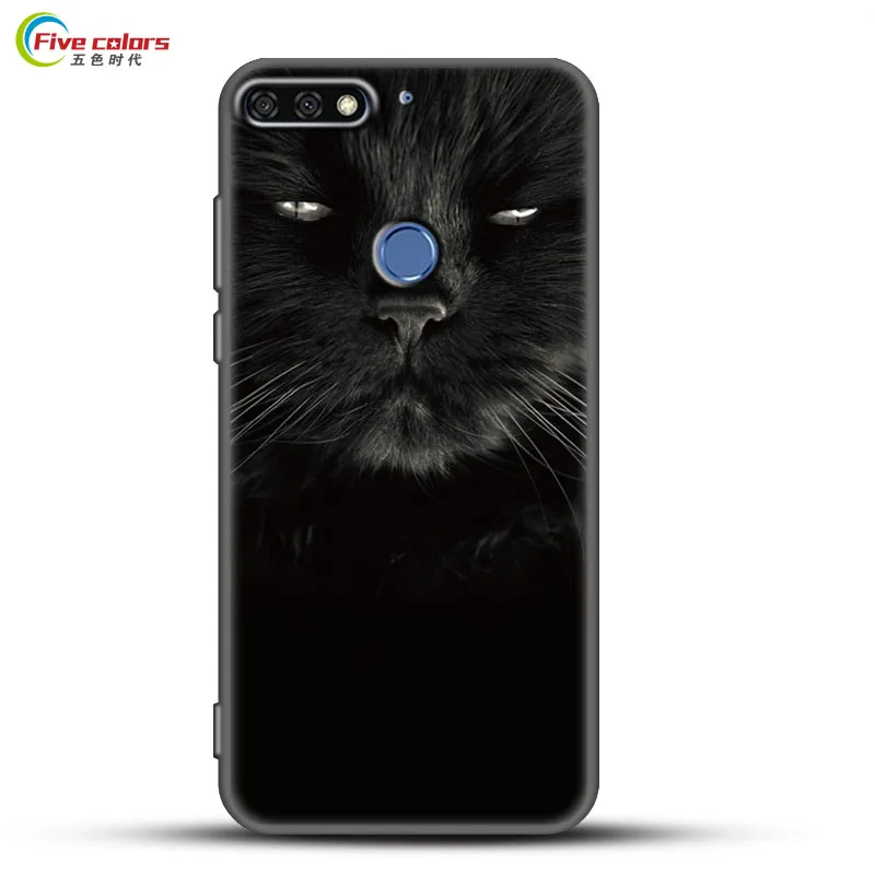 

Cases For Huawei Y7 Prime 2018 Case Huawei Enjoy 8 Case 5.99" Soft Silicone Black Cover Phone Case For Huawei Y7 Pro 2018 Funda