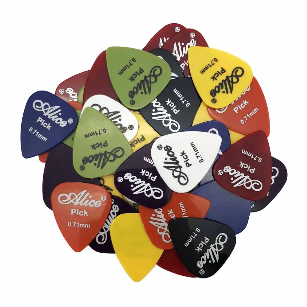 50 unidades selecciones Alice Guitarra eléctrica acústica mediador Guitarra Violao accesorios espesor 0,58 0,71 0,81 0,96 1,20 1,50 (mm) 50 unidades selecciones Alice Guitarra eléctrica acústica mediador Guitarra Violao accesorios espesor 0,58 0,71 0,81 0,96 1,20 1,50 (mm)