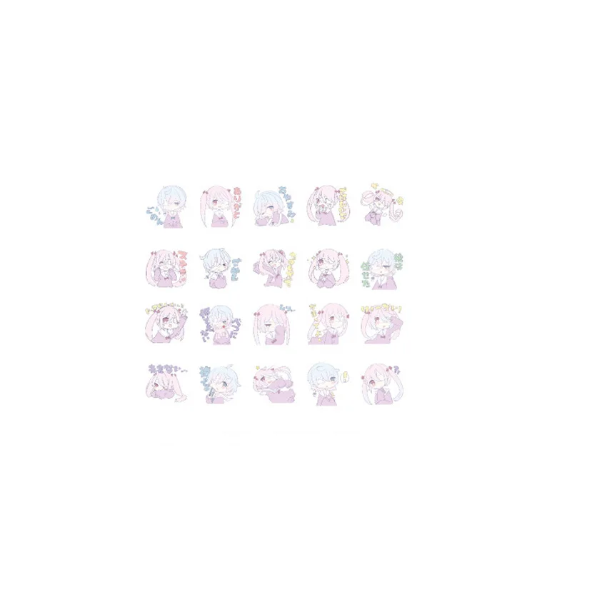 Psychic girl 15 упаковок/партия милые 1903 девушка серии Декоративные DIY наклейки для дневника бумаги запечатывание этикеток Скрапбукинг - Цвет: Psychic girl
