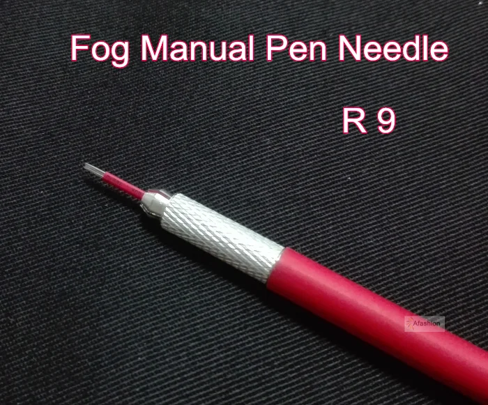 

20pcs 9 Round needles for manual pen permanent makeup fog eyebrow needle R9 liner microblading tattoo pen blades