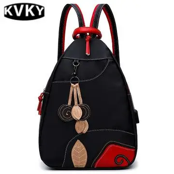 

Multi-function anti-theft shoulder bag female new national wind single shoulder portable chest bag outdoor travel backpack