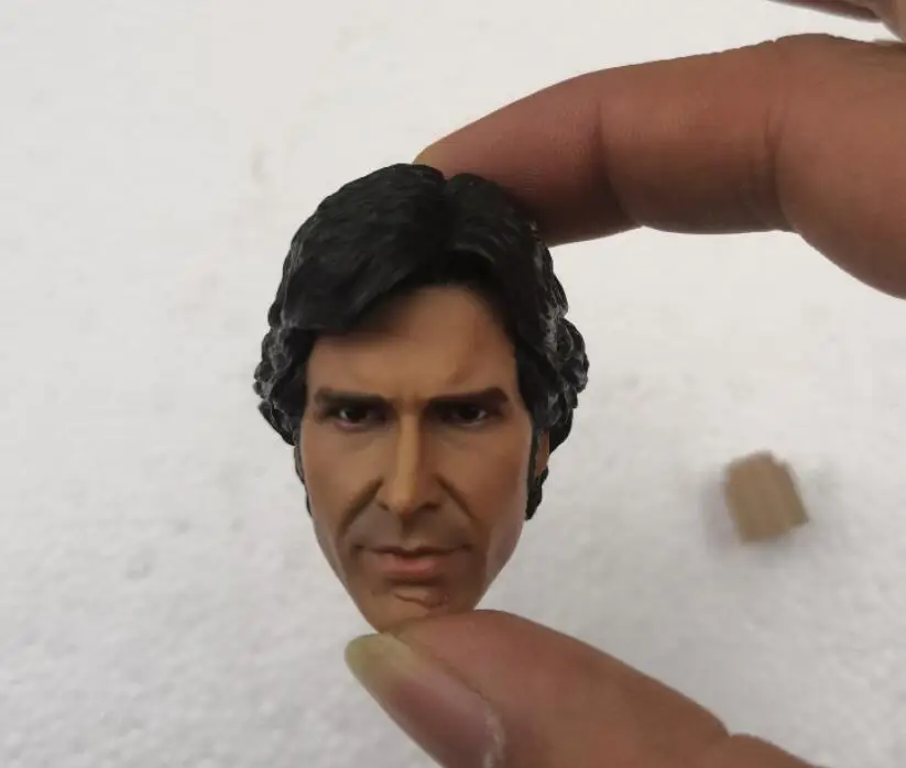 1/12 Scale Head Sculpt Solo Harrison Ford Star Wars Unpainted for 6" Figure SHF 