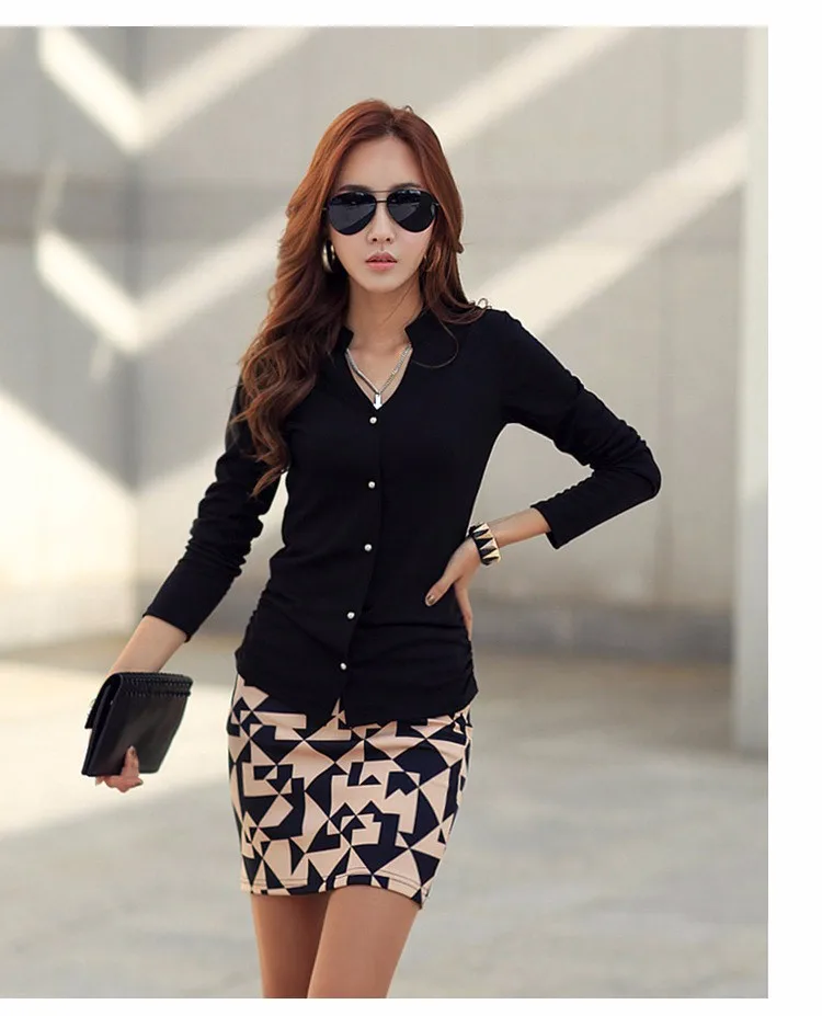2016 Spring Autumn Women Blouse Fashion Solid Kimono Cardigan Long Sleeve Tops Winter Basic Blusas Coat Jacket Plus Size A549 f