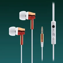 100 шт в ухо проводные наушники гарнитура смартфон сабвуфер с микрофоном для iPh Android handphone