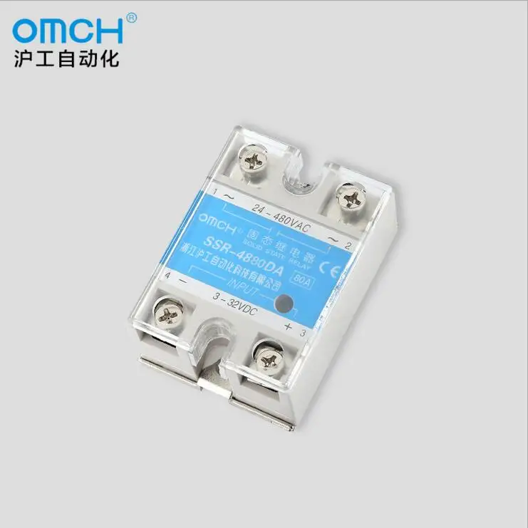 

SSR-4880DA 80A Single Phase 3-32VDC to 24-480VAC Solid State Relay