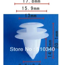 Помещается в 9 мм отверстие пластмассовые автомобильные пряжки обрезки доски футляр для ретейнера для Toyota sienna solara& tercel