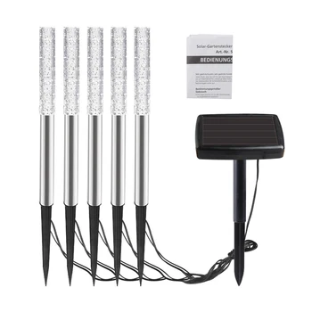 

Newest 5pcs Solar garden light Waterproof Acrylic Bubble Lawn Garden And Yard Insert Landscape Lamps With Solar Panel solar lamp