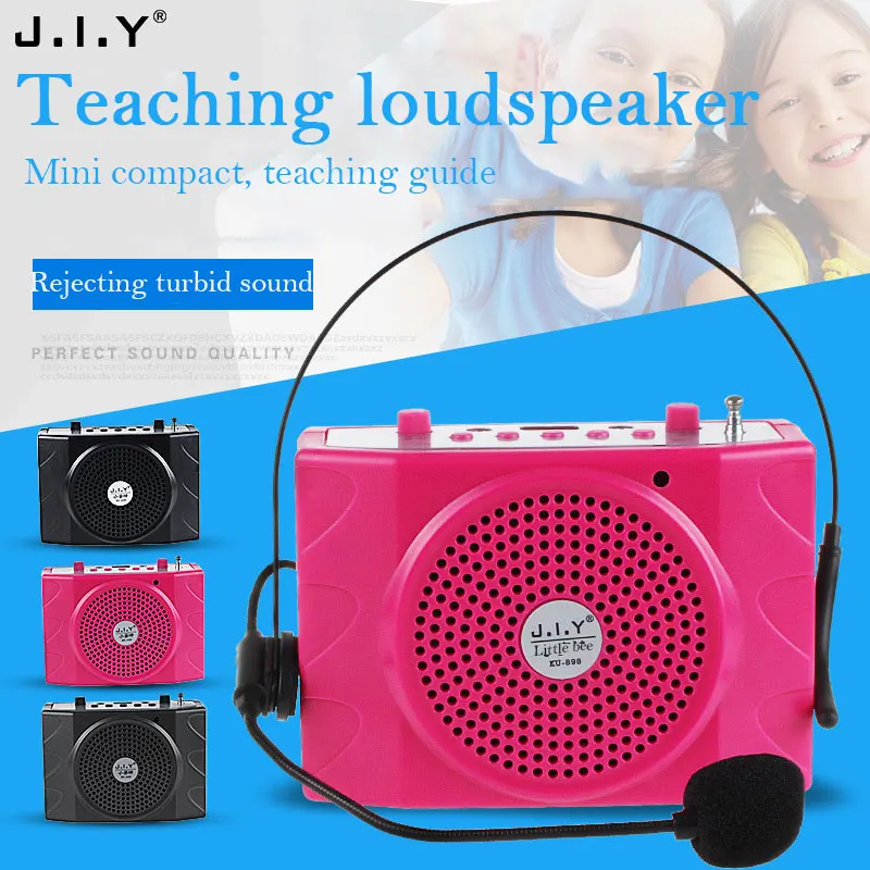 

Wireless Teaching Voice amplifier Speaker support bluetooth TF U disk Portable Handheld Megaphone for Tour Guide External Voice
