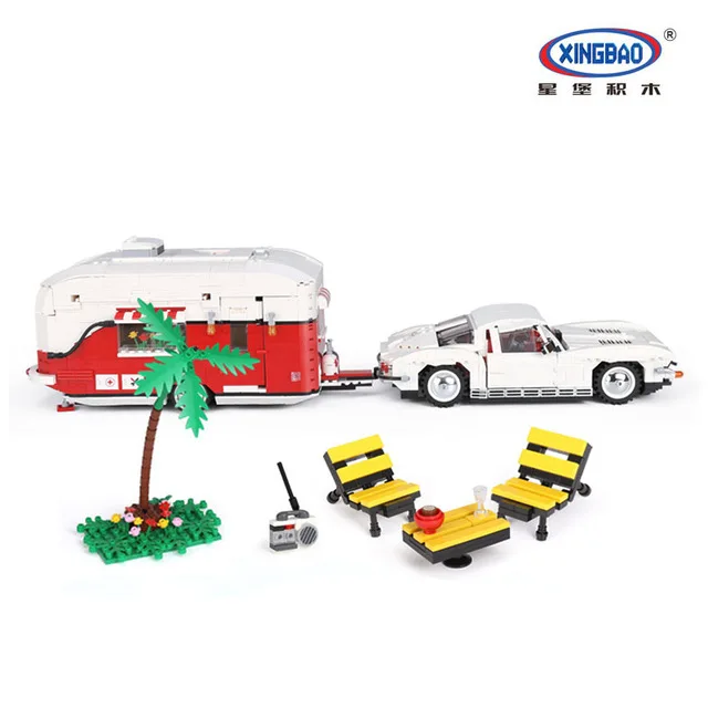 

XingBao 08003 2436Pcs New Creative Series The MOC Camper Set Children Educational Building Blocks Bricks Toys LegoINGys Gifts