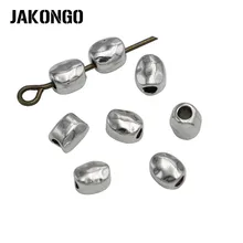 Jakongo irregular espaçador contas antigo banhado a prata solta contas para fazer jóias pulseira diy artesanal artesanato 50 pçs