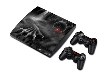 

Skull Design Vinyl Skin Sticker for PS3 Slim and 2 Controller Controle Skins Stickers for Sony Plastation 3 Slim