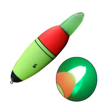 5pcs/lot Luminous Fishing Float Boia Foam Type Led Fishing Light Stick Bobber Buoy Electronic Glowing Night Fishing Floats Set