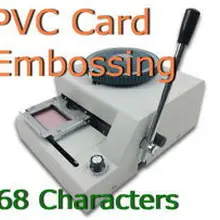 Быстрая ручной 68 букв Магнитный ID ПВХ пластиковая членская карта устройство для тиснения машина