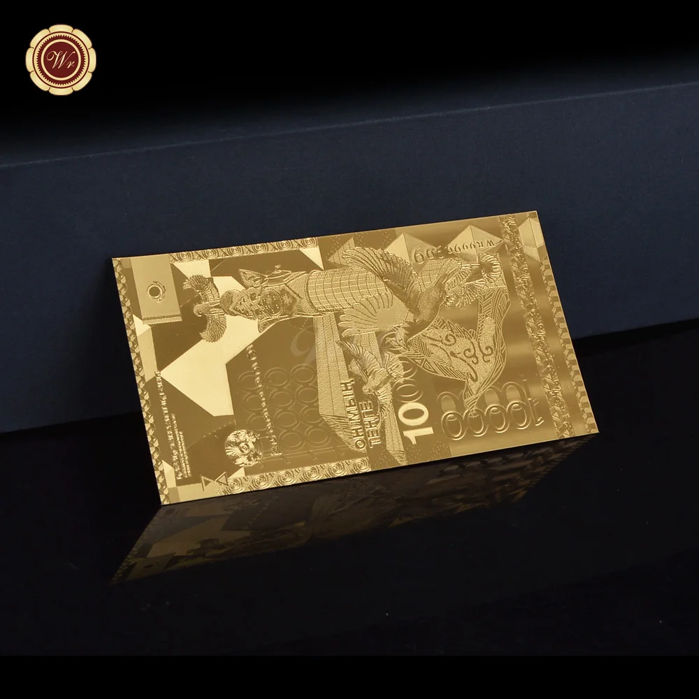 

10000 kazakhstan gold banknote bill fake money bank note collection banknote paper money collectibles birthday gift