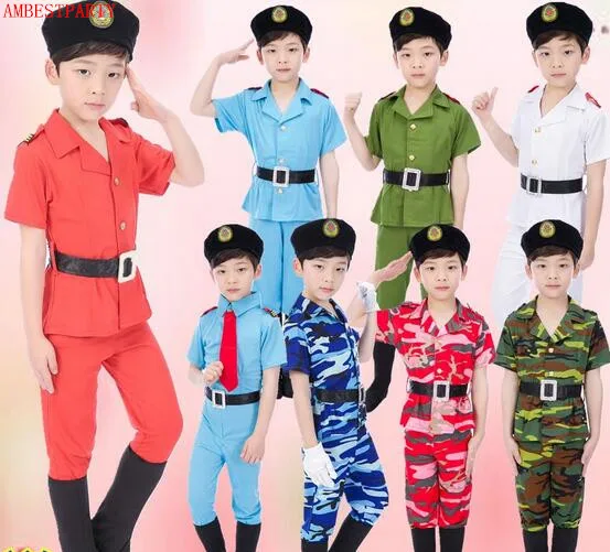 Спецодежда для выступлений на сцене армейский костюм детская камуфляжная форма