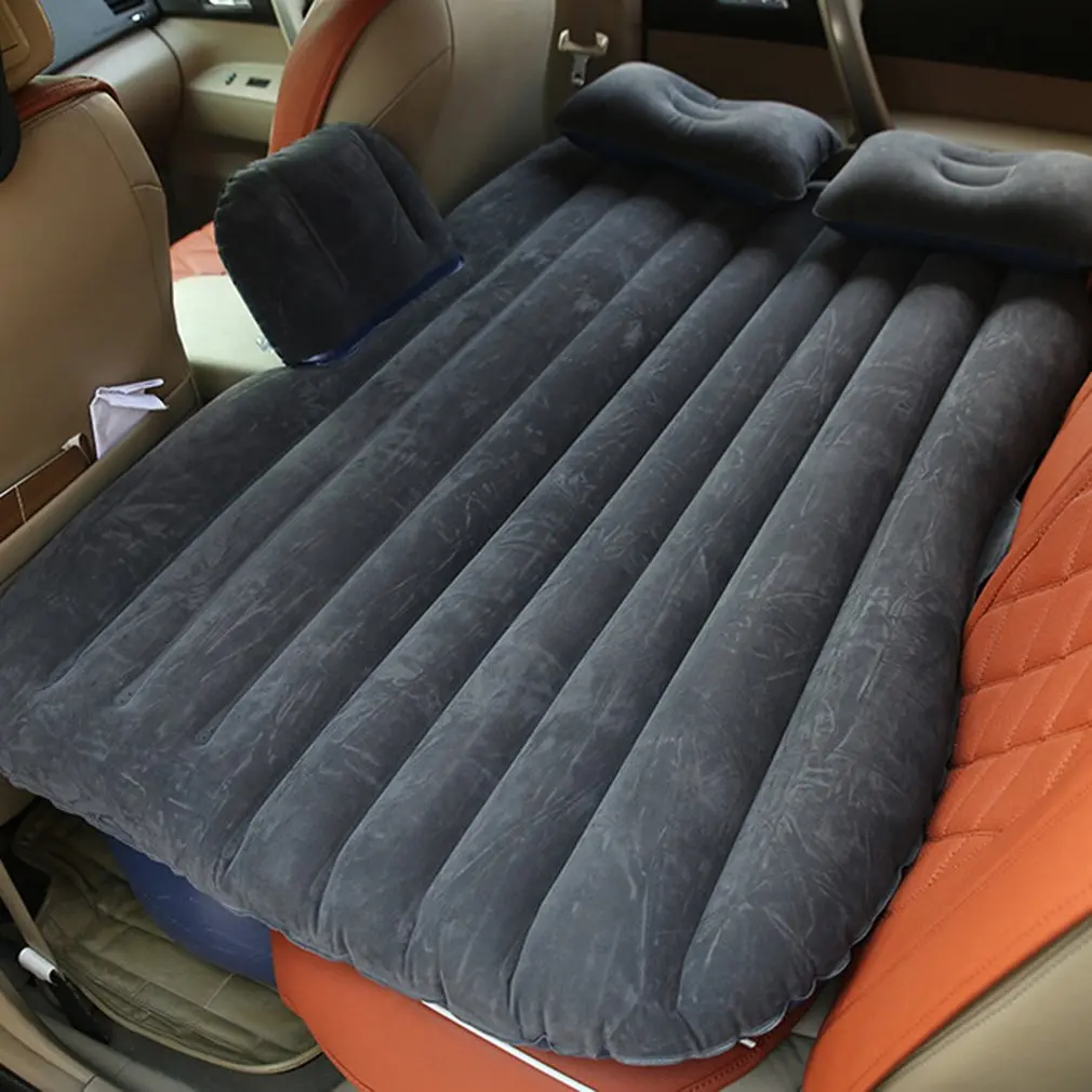 

NewestUniversal Cars Trucks Rear Back Seat Cover Air Travel Auto Mattresses Inflatable Bed Cushion With Kids Protective Side