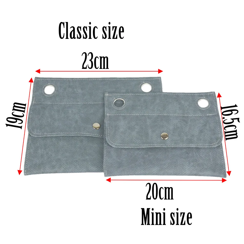 Tanqu New Removable PU Leather Inner Outer Small Pocket for Classic Mini Obag