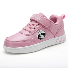 Осень стиль дети Скейтбординг обувь, женские кроссовки Детская уличная спортивная обувь из PU искусственной кожи, кожаные кроссовки для детей